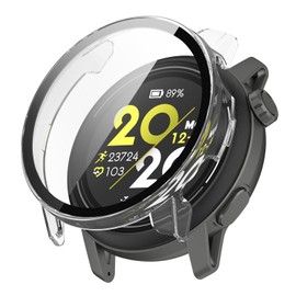 SHEAWA COROS PACE 3 Case Cover PC + Tempered Glass Film Full Protection 9H Hardness Integrated Protective Case Protective Cover Shockproof Accessories (Transparent)