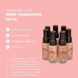 Skön Abrakadabra Glow Foundation Serum with Sun Protection SPF30, Hyaluronic Acid Serum for the Face with Coconut Oil and Vitamin E for Even and Radiant Complexion - for All Skin Types, 30 ml