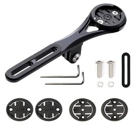 BSSOK Bicycle Mount for Aero Handlebars, Aero Integrated Handlebar Out Front Combo Mount Compatible with Garmin Edge Wahoo Elemnt