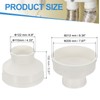 PATIKIL 8" to 4" Duct Reducer, PVC Pipe Increaser Adapter