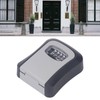 Key Lock Box Curved Aluminum Alloy Large Size Grey Wall