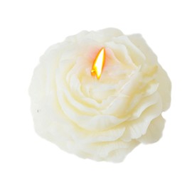 Peony Flower Shape Candles 1 Pack Soy Wax Decorative Candle for Bedroom Home Scented Candle Gift to Friends Family (White)