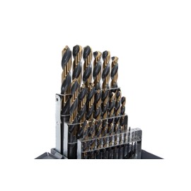 Drill America 25 Piece Heavy Duty High Speed Steel Drill Bit Set (1mm - 13mm x .5mm), KFD Series