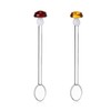 Ichendorf Milano Mushroom Spoon Amber and Red | Alice Collection | H 15 cm | Borosilicate Glass | Handmade