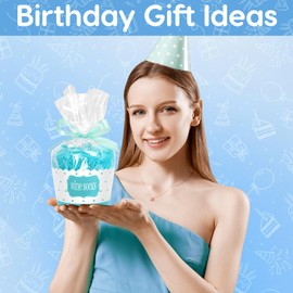 Teniinet 16th Birthday Gift Ideas for Teen Girls - Trendy Socks Set for 16 Year Olds, Cool Sweet Sixteen Presents for Daughters & Besties, Soft Comfy Socks for Teens(Turquoise Blue)