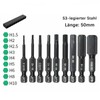 9 Pieces 50 mm Hex Impact Wrench Bits Set Long