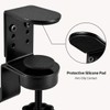 Clamp-On Desk Hook, 360° Rotating Purse and Backpack Hanger