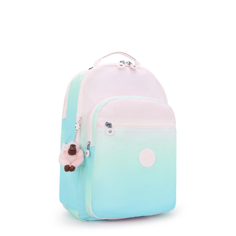 Kipling Women's Seoul Grd Prt 15" Laptop Backpack, Durable, Roomy