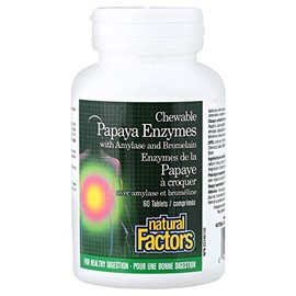 Chewable Papaya Enzymes, 60 Tabs by Natural Factors