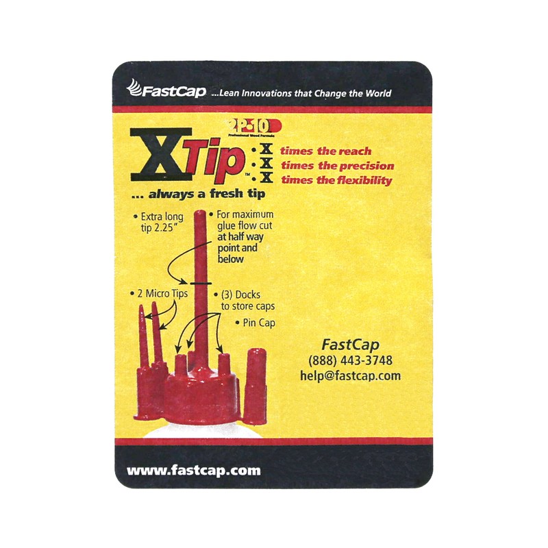 FastCap 2P-10 XTIP. X-Tip Multicap for 10 oz. FastCap Glue