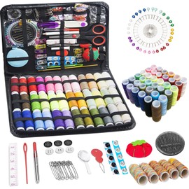 Sewing Kit,229 PCS Adult Sewing Kit, Suitable for Novice Sewing Thread,Sewing Set Including Sewing Needles, Scissors and Other Sewing Supplies
