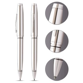 Cross Coventry Glossy Chrome Ballpoint Pen in Gift Box  AT0662-7