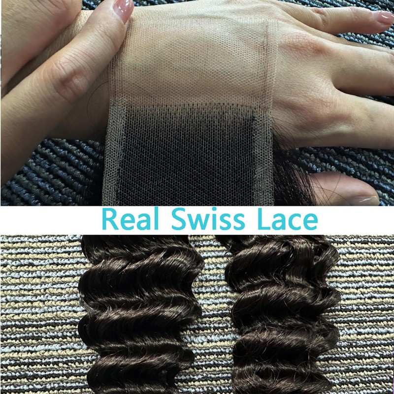 2x6 Hd Lace Closure Unprocessed Human Hair 150% Density Closure