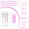 Mabor Brow Mapping Pen, 4Pcs Eyebrow Microblading Marker Pens with