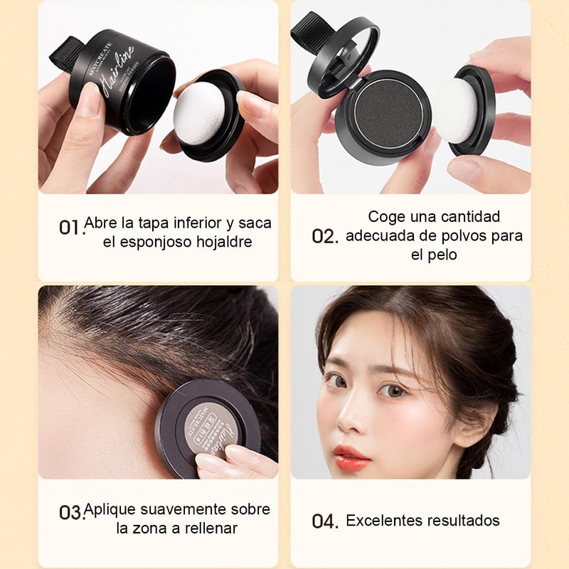YOKNETIG Corrector de Raíces Polvo Marrón Claro – Cobertura Duradera