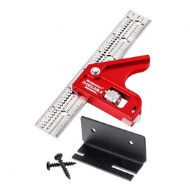 Woodpeckers inDexable Square System, 6 Inch Combination Square, Feature Packed Combo Woodworking Tool