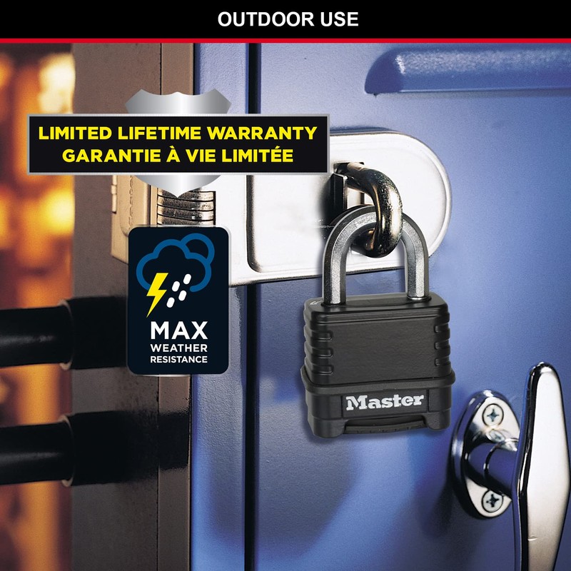 MASTER LOCK Heavy Duty Combination Padlock, Security level 9/10, Large