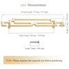 5pcs 128mm Handles for Chest of Drawers Gold, Pull Handles