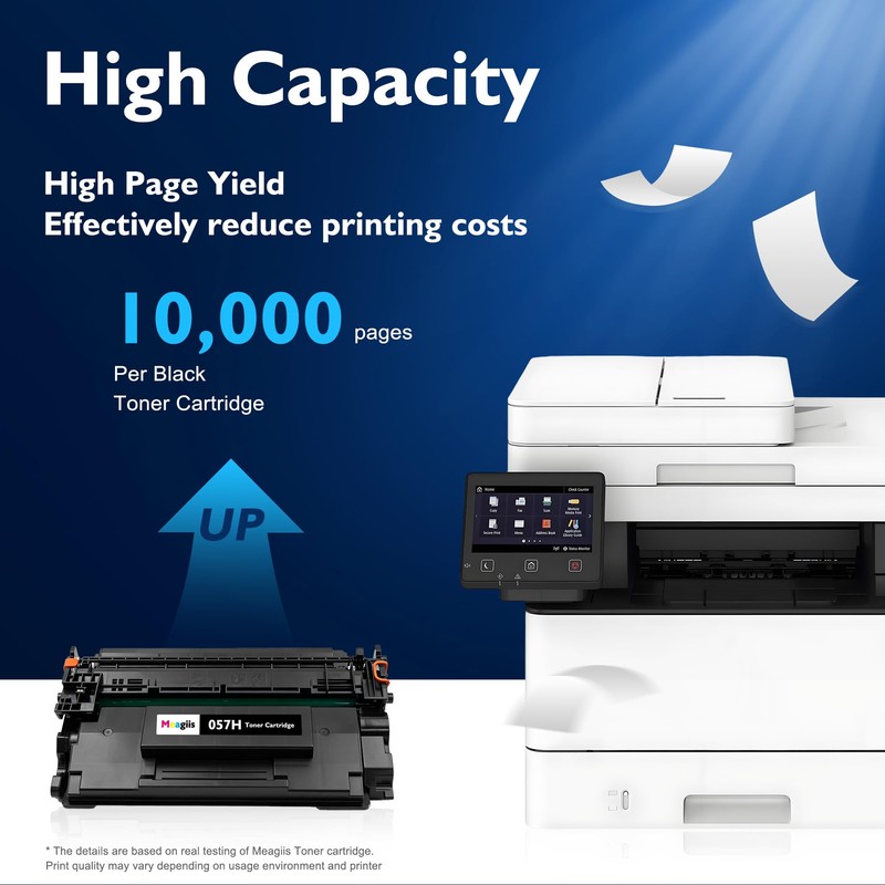 Meagiis 057H Black Toner Cartridge High Yield Compatible for Canon