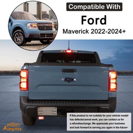 Aunginsy Car Tail Light Lamp Covers Compatible with Ford Maverick 2022 2023 2024 Car Tail Light Lamp Cover Guard Trim Frame Smoked Black Guard Frame Bezels Cover Trims Protection Exterior Accessories