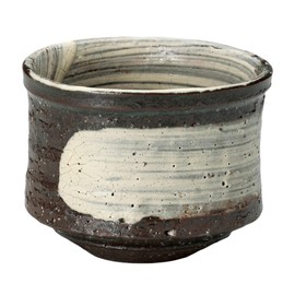Matcha Bowl, Tea Ceremony, Black Soil Brush Omori Bowl, Pottery, Mino Ware, Made in Japan