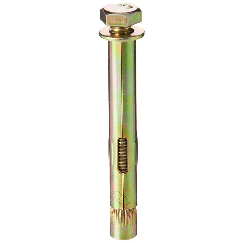 Merriway BH02862 (4 Pcs) Hex Bolt Sleeve Concrete Anchor, M8