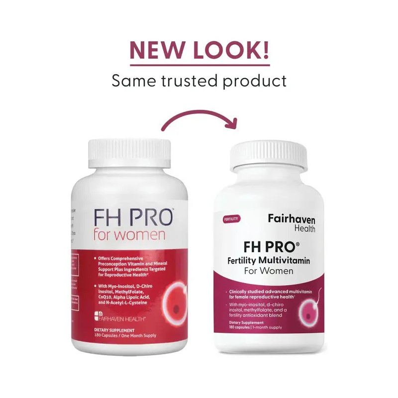 Inositol Fairhaven Health Pro Women 180 Cápsulas Fertilidad Femenina