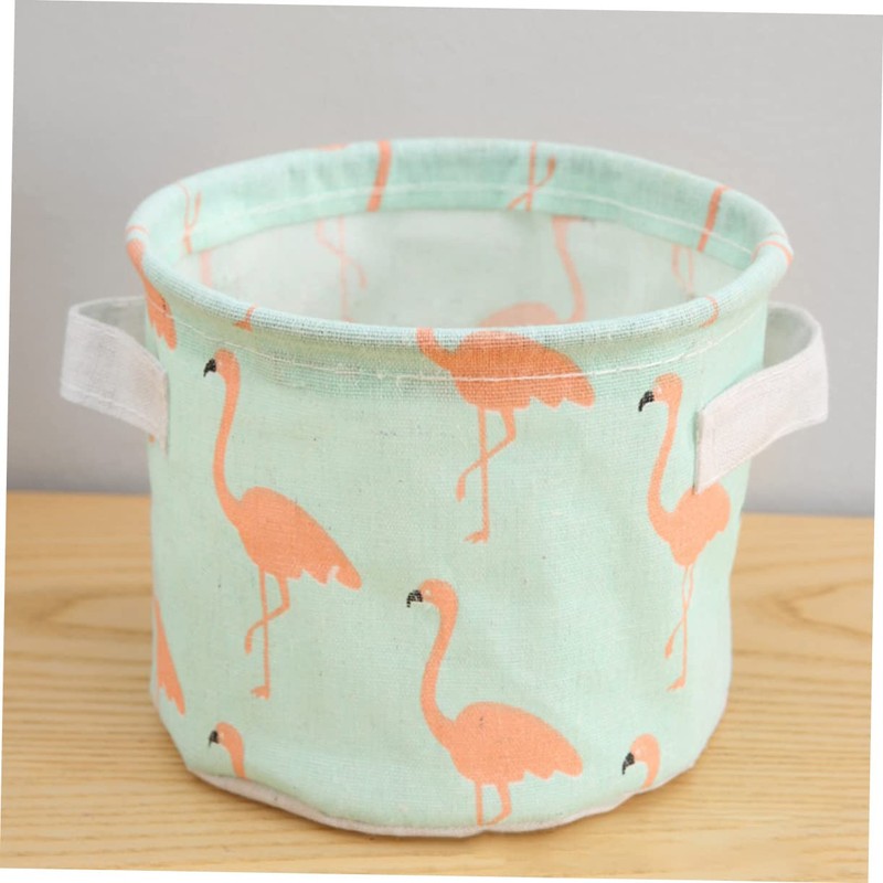 Ipetboom 2pcs Cotton Storage Basket Cartoon Design Organizing Holder Random