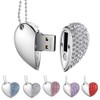 GARRULAX USB Flash Drives, Premium Heart Diamond High Speed USB