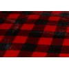 Carstens Lumberjack Red Plaid Plush Bedding Set, Queen