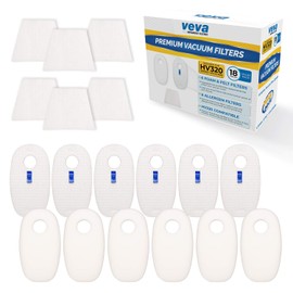 VEVA Premium Vacuum Filter Set with 6 Allergen, 6 Foam, 6 Felt Filters for Shark Rocket Vacuums Model HV319Q, 320, 321, 322, 324, 325 and UV330, 422