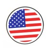 Outanaya United States Sticker Set Round Vinyl Car Stickers Sturdy