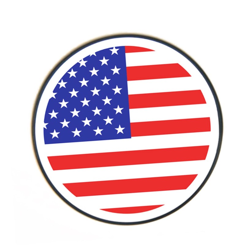 Outanaya United States Sticker Set Round Vinyl Car Stickers Sturdy