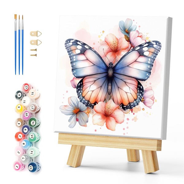 Natuyalo Framed Paint by Numbers Kit for Adults - Colorful