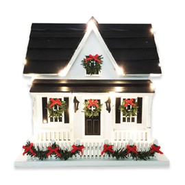 Holiday House w/LED Lights