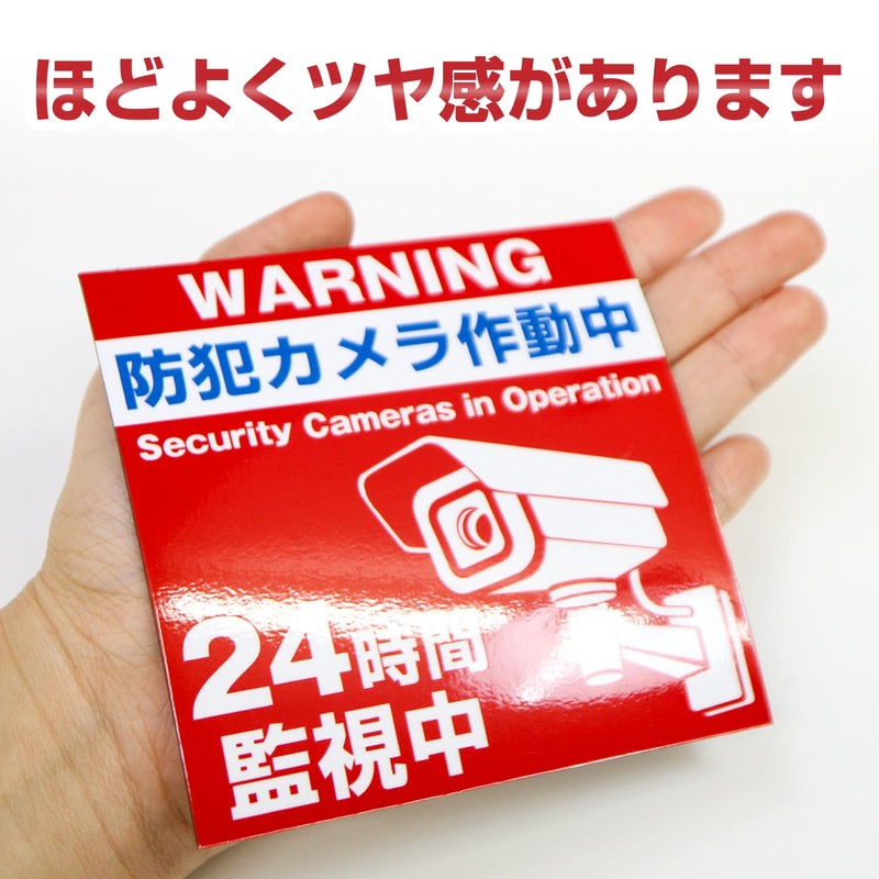 Magnetic Security Camera Activated, Magnet, Approx. 3.9 x 3.9 inches
