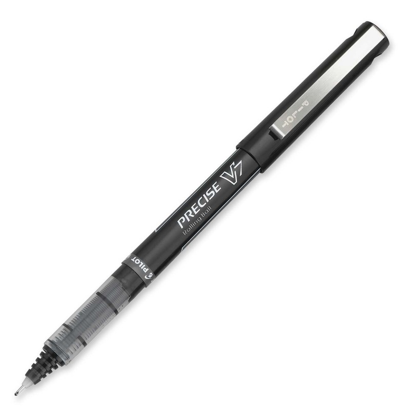 Pilot Precise V7 Stick Rolling Ball Pens, Fine Point, Black