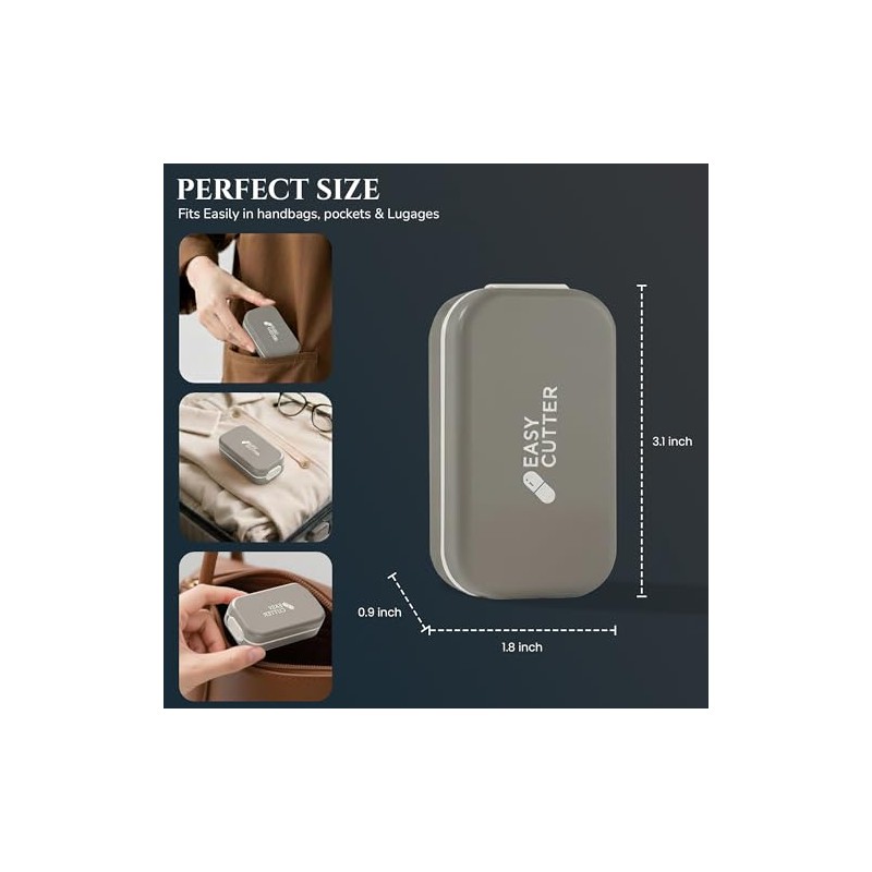 Professional Pill Cutter for Small & Large Pills - Cutting