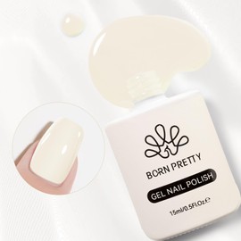 Born Pretty Hema-Free Gel Nail Polish, 15ml Pale nude Color Soak Off U V LED Gel Polish Nail Art Design Manicure Salon DIY Home