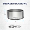 YETI Boomer 8, Stainless Steel, Non-Slip Dog Bowl, Holds 64