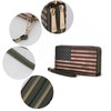 MKF Collection USA Wristlet Wallet for Women's, American Flag Vegan