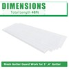 Forestchill Gutter Guards, 48Ft Stainless Steel Gutter Guard, Universal Fit