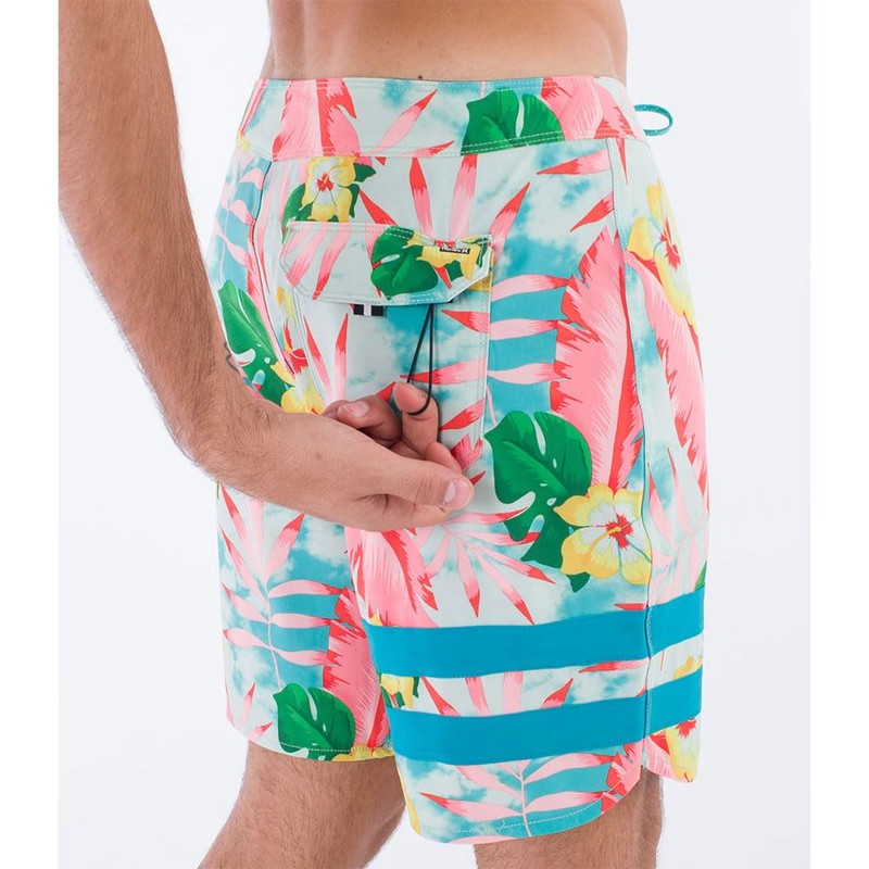 Hurley Men's Phantom Block Party 18' Swim Trunks, seahaze, 32
