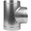 8" Inch T-Shape Ducting Splitter - 90 Degree Galvanized Steel