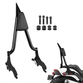 AUFER Detachable Passenger Backrest Sissy Bar With Back Rest Pad And Docking Hardware Kits Compatible With For Softail FXFB FXFBS Fat Bob 107 114 2018-Later