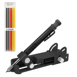 Multi Function Scribing Tool Aluminum Alloy Scribe Tool with Deep Hole Pencil DIY Woodworking Scriber Line Maker Measuring Tool Scribe Gauge