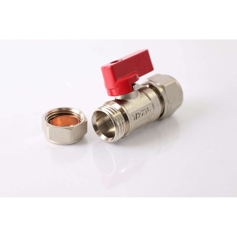 Wärmer System 15mm/16mm Red Pex al-pex Ball Valve Brass Compression