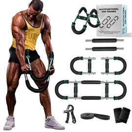 HUPIRCT HUPIRCT Twister Arm Trainer, 30-110lb Adjustable Chest Workout Equipment, Multi-Muscle Group Training, Portable Power Twister Bar, Detachable Design, Unisex and Suitable for Home and Gym Use