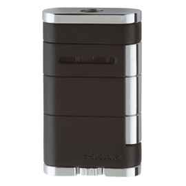 Xikar Allume Single Jet Flame Cigar Lighter, Durable Body, Fuel Gauge, Stealth G2