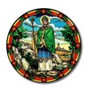 St. Patrick suncatcher stained glass window sticker reusable 6 inch sun catcher